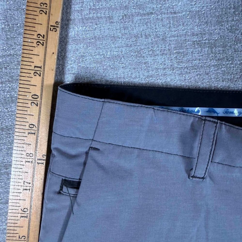 Tommy Bahama Shorts Mens 36/10 Gray Stretch Hybrid Flat Front Casual T821037 - Picture 11 of 13